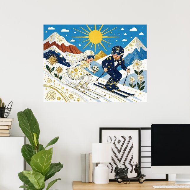Póster Boda En La Pista (Oficina en casa)