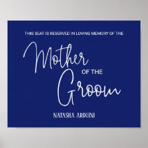 Boda en memoria de la Madre Azul Groom