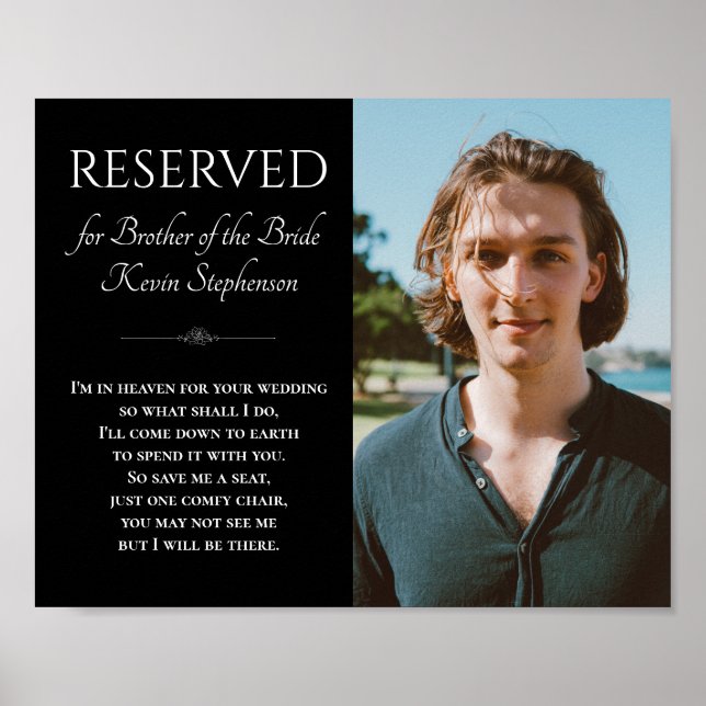 Póster Boda en memoria del hermano negro de la novia (Frente)