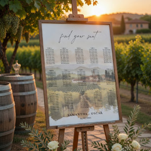 Póster Boda en Viñedo Toscano Italiano