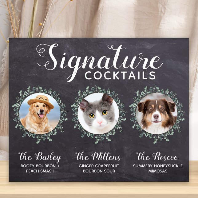 Póster Boda Firma Cócteles Mascota 3 Fotos Bar Bebida (Subido por el creador)