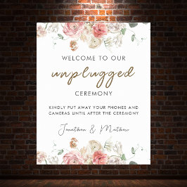 Póster Boda floral acuarela de verano