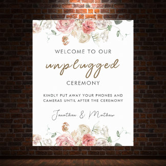 Póster Boda floral acuarela de verano