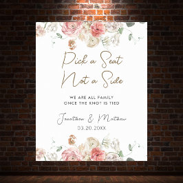Póster Boda floral acuarela de verano