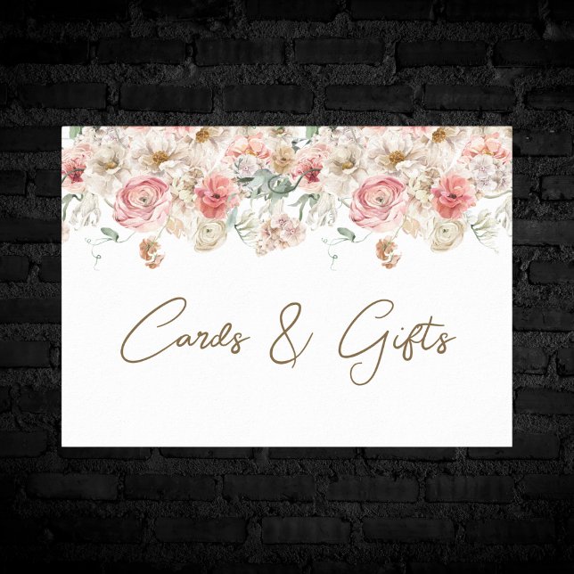 Póster Boda floral acuarela de verano (Summer Garden Watercolour Floral Wedding Poster
)