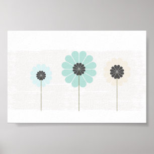 Póster Boda floral cutáneo Nursera para bebés