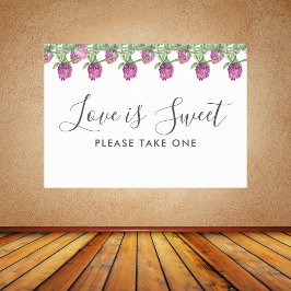 Póster Boda floral de color de la jungla de verano