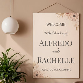 Póster Boda floral de jardín de verano