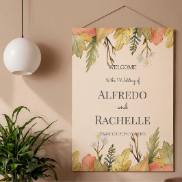 Póster Boda floral de jardín de verano