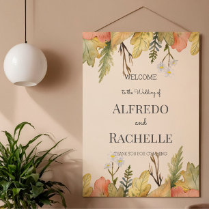 Póster Boda floral de jardín de verano