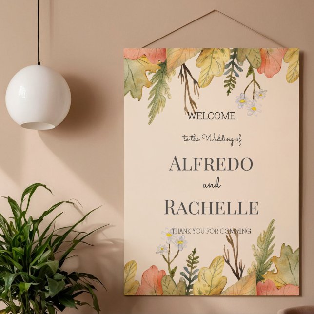 Póster Boda floral de jardín de verano (Subido por el creador)