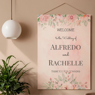 Póster Boda floral de jardín de verano