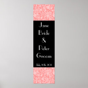 Póster Boda floral de Rococo, cartel decorativo