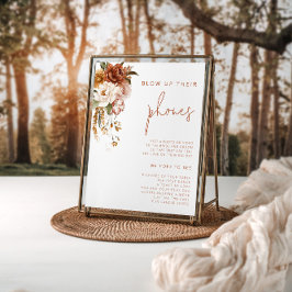 Póster Boda Floral Editable Sunset Volando Su Teléfono