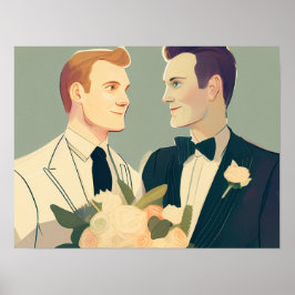 Póster Boda gay