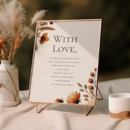 Póster Boda Hazelwood gracias por asistir