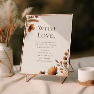 Póster Boda Hazelwood gracias por asistir