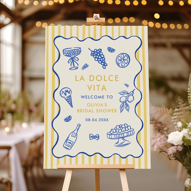 Póster Boda italiana caprichosa La Dolce Vita Bridal Show (Subido por el creador)