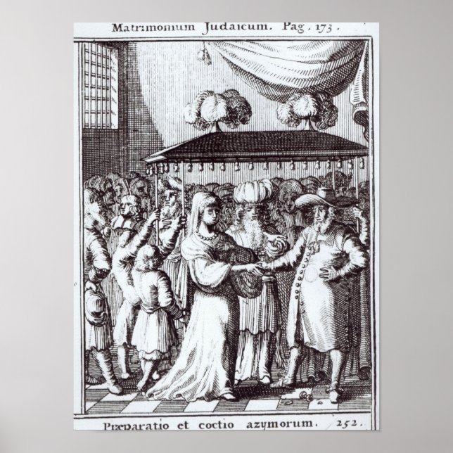 Póster Boda judío (Frente)