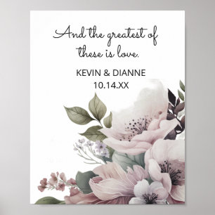 Póster Boda Keepsake Personalizado Poster de amor