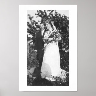 Póster Boda lesbiana Circa 1920