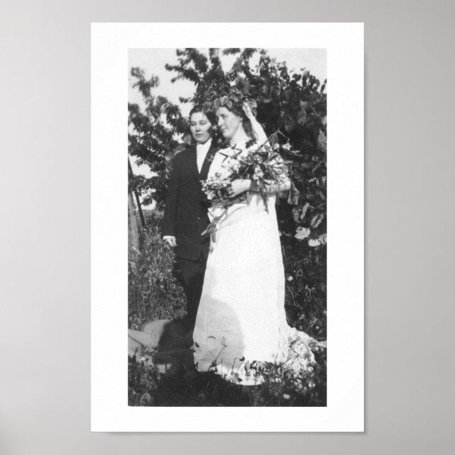 Póster Boda lesbiana Circa 1920 (Frente)