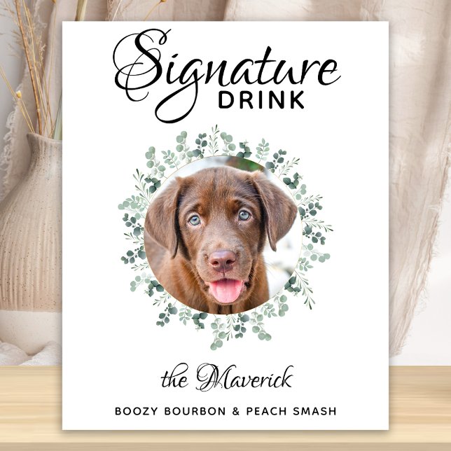 Póster Boda mascota Barra de perro Firma Bebida Personali (Subido por el creador)