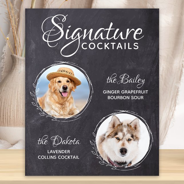 Póster Boda mascota Bebe Cócteles con la firma de la barr (Subido por el creador)