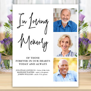 Póster Boda Memorial Personalizado 3 Fotos Memoria Amoros