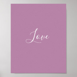 Póster Boda Minimalista de color sólido de ópera de perso