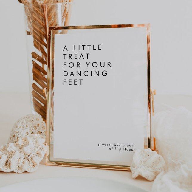 Póster Boda minimalista Rótulo Flip Flops (Subido por el creador)