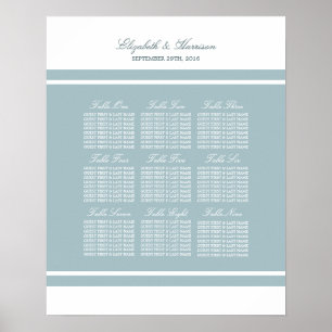 Póster Boda moderno de pack Egg Blue