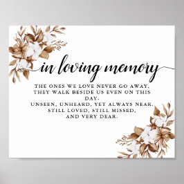 Póster Boda moderno Minimalista de pampas Grass Bouquet