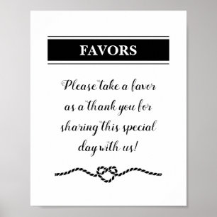 Póster Boda Náutica del Corazón Rope favorece al Rótulo