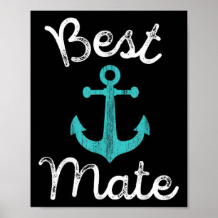 Póster Boda Náutica Novia Grooms Man & amp; Groomsmen