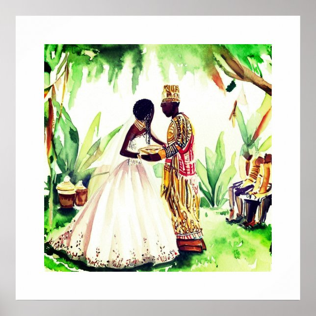 Póster Boda negro (Frente)