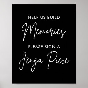 Póster Boda negro imprimible Rótulo del libro de invitado