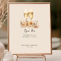 Boda Neutral de Vinos de Bar Abierto y Flores