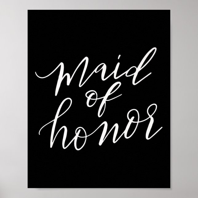 Póster Boda Novia De Honor Groom Gracioso Gif (Frente)