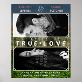 Póster Boda o familia de compromiso Foto película románti