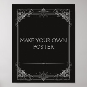 Póster Boda o Rótulo Fiesta de SILVER