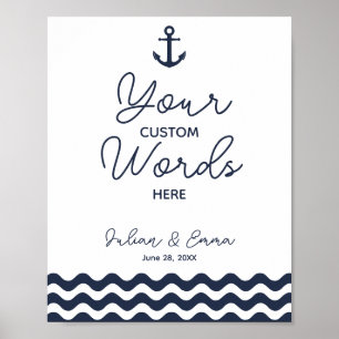 Póster Boda o Rótulo Fiesta haga su propio personalizado