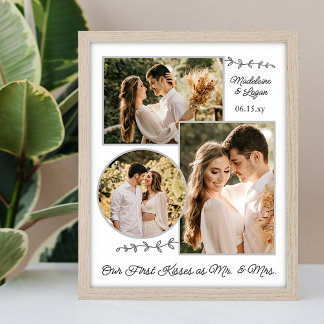 Póster Boda Pareja Personalizado Collage de fotos Sr. Kis