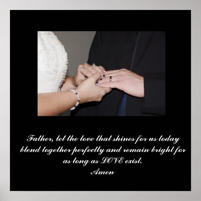 Póster Boda personalizado (Frente)