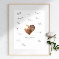 Boda Photo Heart Guest Book Alternativo