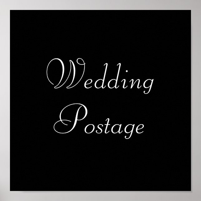 Póster Boda Postage (Frente)