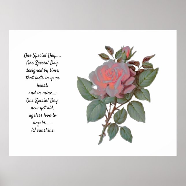 PÓSTER BODA POSTER UN DÍA ESPECIAL POEMA (Frente)