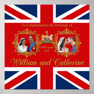 Póster Boda Real - William y Kate