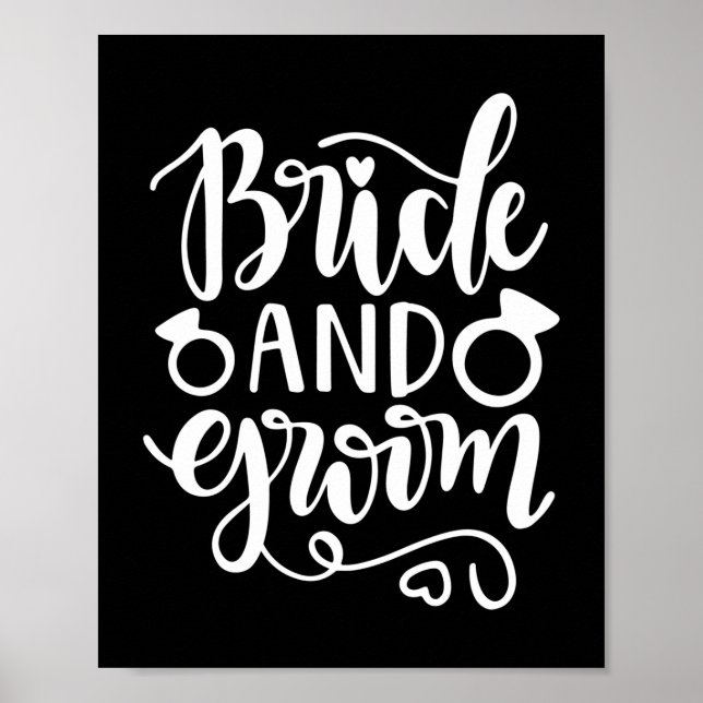Póster Boda Regalo Novia Y Groom (Frente)