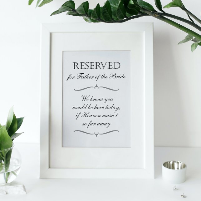 Póster Boda reservado en memoria del padre del cielo de n (Subido por el creador)